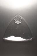 Triangles Cocktail Plate with Wine Holder -- 120 per case.