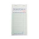 National Checking Company Interleaving Carbon Guest Check Paper - 2 Part Green, 17 Line, 3.5 x 6.75 inch -- 2500 per case.