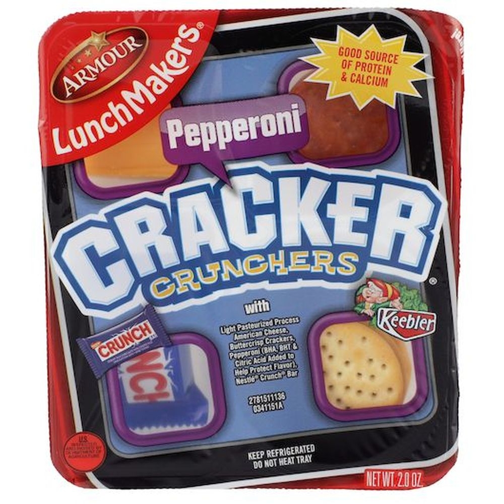 Armour Lunchmaker Pepperoni Cracker Crunchers Kit with Crunch Bar, 0.125 Pound -- 18 per case