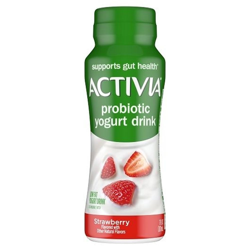 Activia Strawberry Probiotic Yogurt Drink, 7 Fluid Ounce -- 8 per case