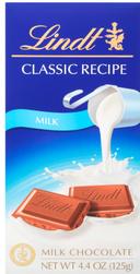 Lindor Classic Recipe Milk Chocolate Bar, 4.4 Ounce -- 72 per case