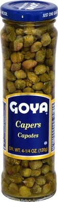 Goya Alcaparr Spanish Capers, 4.25 Ounce -- 12 per case.