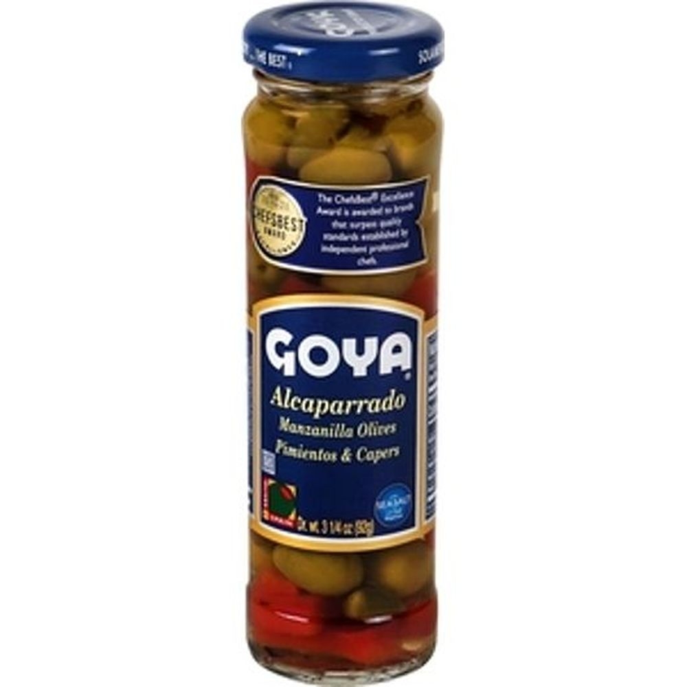 Goya Capers with Pimento Olives, 3.25 Ounce Jar -- 12 per case