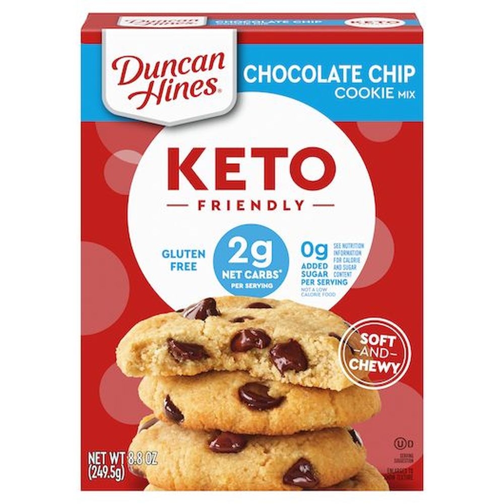 Duncan Hines Keto Friendly Chocolate Chip Cookie Mix, 8.8 Ounce -- 6 per case