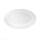 Buffalo Cream White Rolled Edge Undecorated Platter, 12 1/2 inch -- 12 per case.