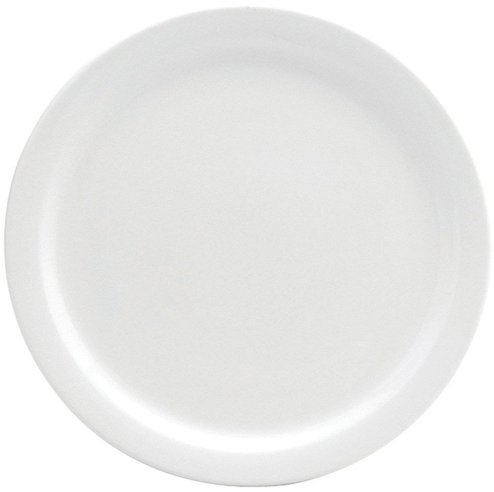 Oneida Cream White Narrow Rim Plate, 9 inch -- 24 per case