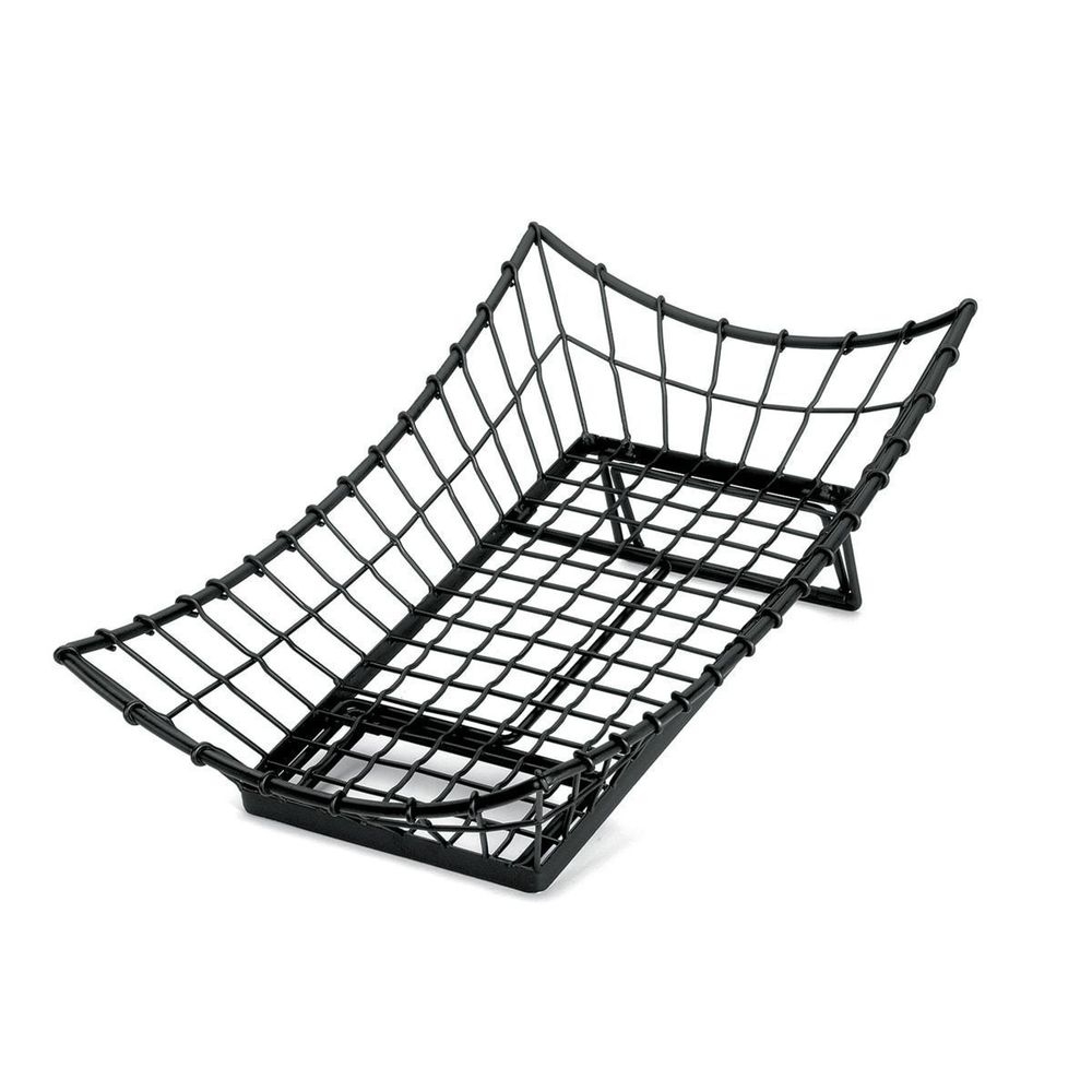 Tablecraft Grand Master Transformer Collection Black Powder Coated Steel Rectangular Buffet Service Basket, 21 x 13 x 5.5 inch