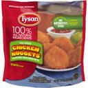 Tyson Fully Cooked Breaded Nugget Shaped Chicken Patties, 1.375 Pound -- 8 per case.