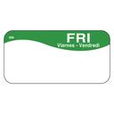 Daymark MoveMark Day of the Week Removable Label - Friday, 1 x 2 inch -- 12 rolls per case.