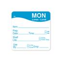 Daymark DissolveMark Shelf Life Day of the Week Label - Monday, 2 x 2 inch -- 12 rolls per case.
