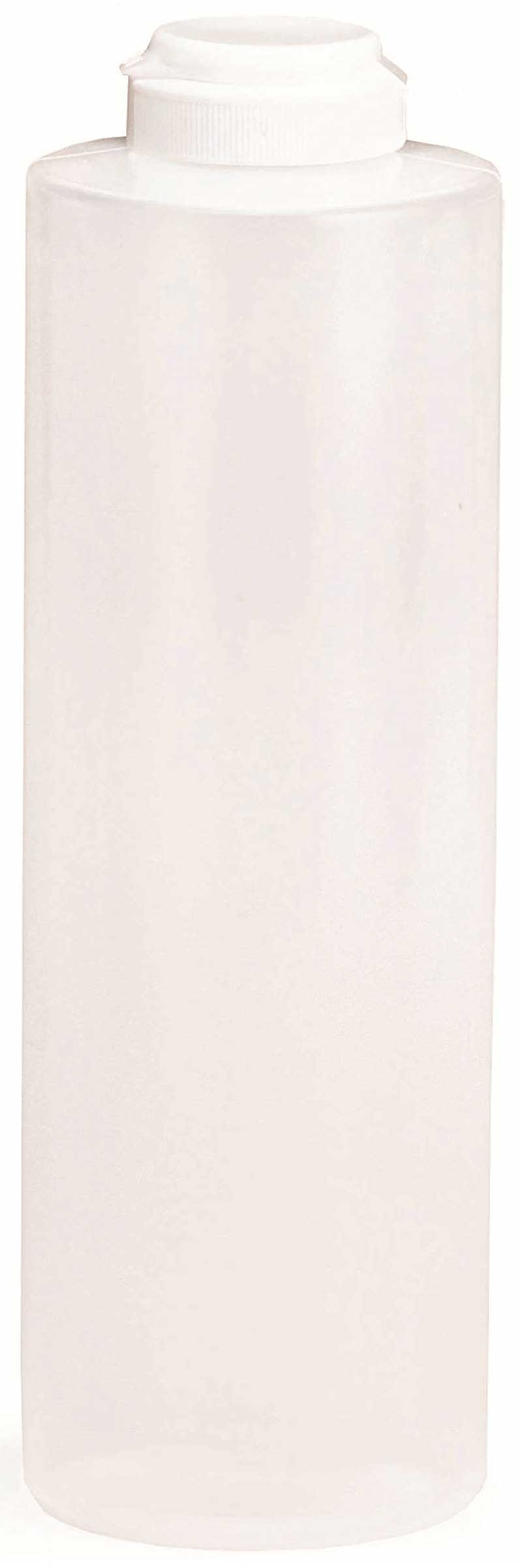 Tablecraft Natural Squeeze Bottle Dispenser with Hinged Top, 24 Ounce -- 12 per case