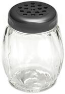 Tablecraft PETG Shaker with Plastic Perforated Black Top, 6 Ounce - 12 count per pack -- 6 packs per case