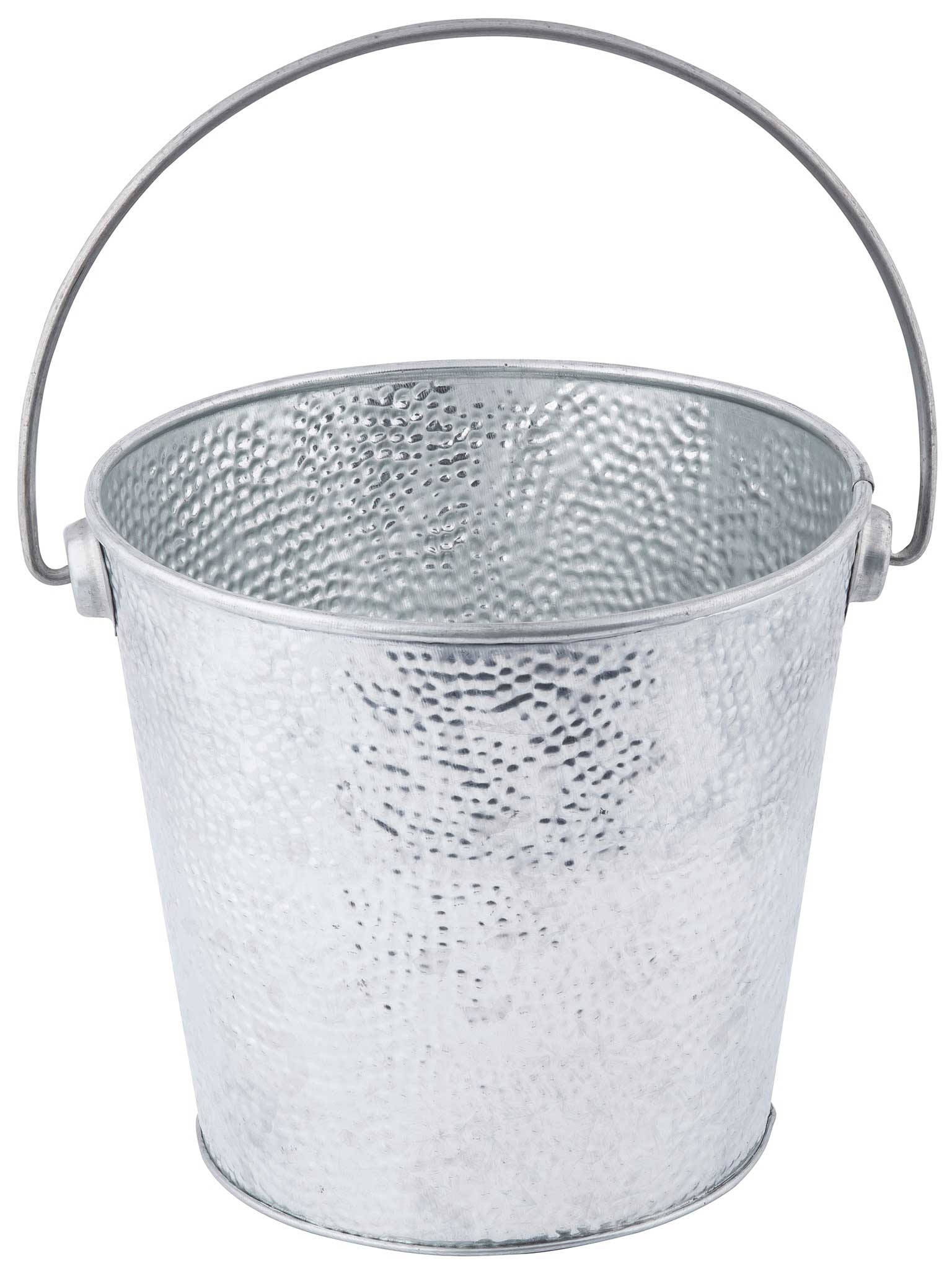 Tablecraft Galvanized Round Peanut Pail, 8 x 7 inch -- 4 per case