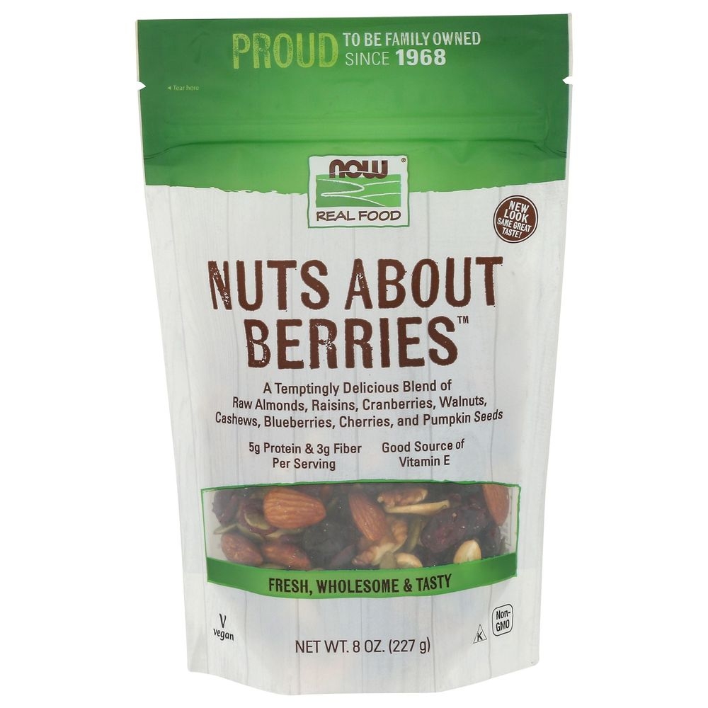 Now Real Food Nuts About Berries, 8 Ounce -- 12 per case