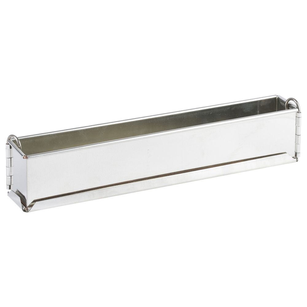 Gobel Tin Plate Plain Mini Springform Long Loaf Pan with Removable Bottom, 50 x 4 x 6 centimeter