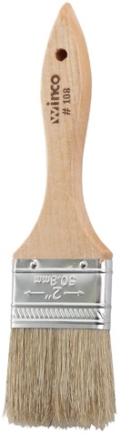 Winco Boar Bristle Pastry Brush, 2 inch Flat -- 12 per case