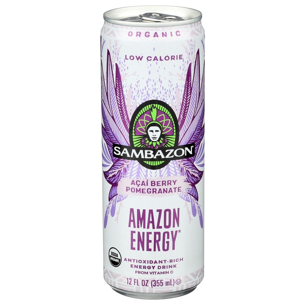 Sambazon Amazon Energy Low Calorie Energy Drink, 12 Fluid Ounce -- 12 per case