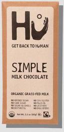 Hu Simple Milk Chocolate Bar, 2.1 Ounce -- 24 per case