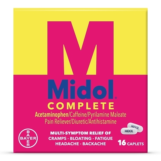 Midol Complete Menstrual Caplets, 16 count -- 36 per case
