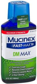 Mucinex Fast Max DM Max Maximum Strength Cough and Chest Congestion Liquid, 6 Fluid Ounce -- 6 per case