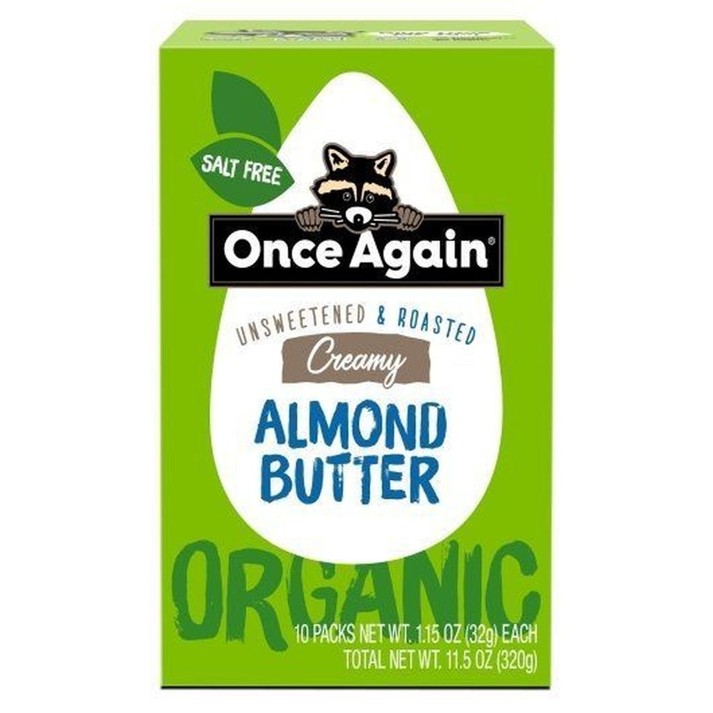 Once Again Nut Butter Organic Creamy Almond Butter - Squeeze Pack, 1.15 Ounce -- 60 per case