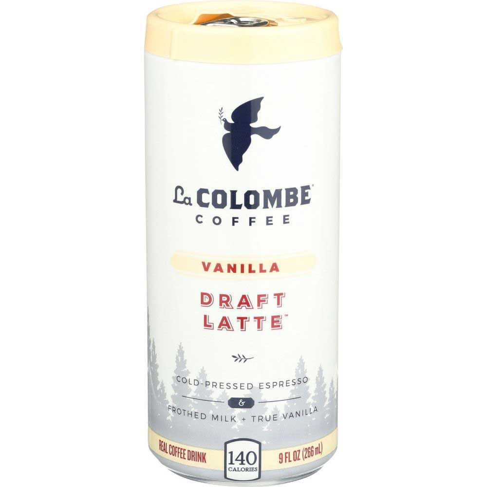 La Colombe Vanilla Draft Latte Cold Pressed Espresso Coffee, 9 Fluid Ounce -- 12 per case