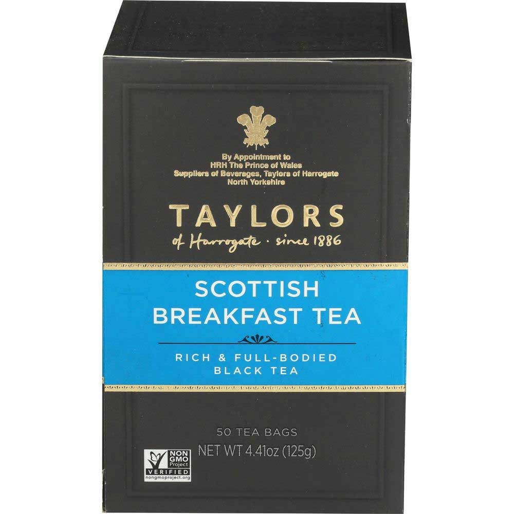 Taylors Of Harrogate Scottish Breakfast Tea - 50 tea bags per pack -- 6 packs per case