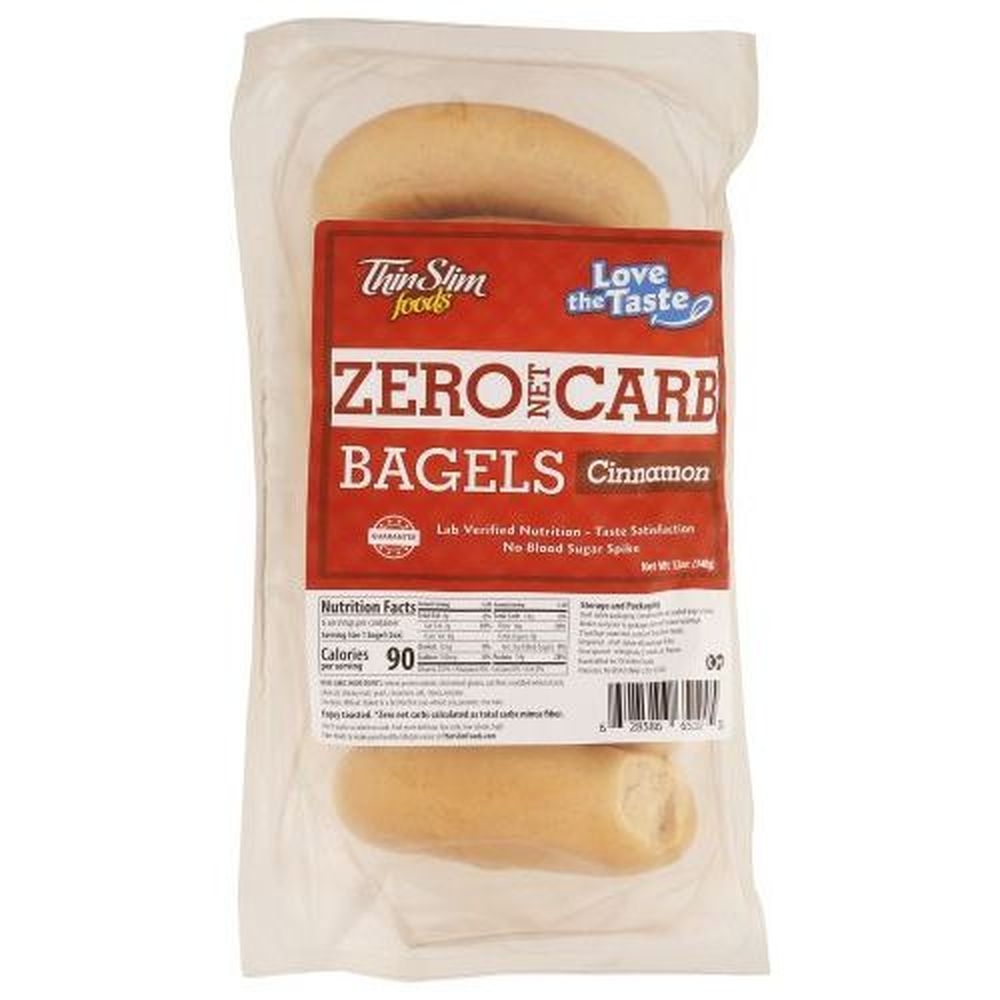 Thinslim Foods Zero Net Carb Cinnamon Bagel, 12 Ounce -- 6 per case