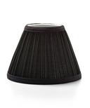 Hollowicks Black Pleated Fabric Shade Only, 4 1/2 inch Height.