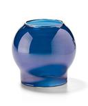 Hollowicks Blue Lustre Bubble Globe Only, 3 1/8 inch Height.