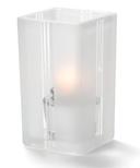 Hollowick Quad Clear Art Deco Votive Lamp, 4 3/8 x 2 1/2 x 2 1/2 inch.