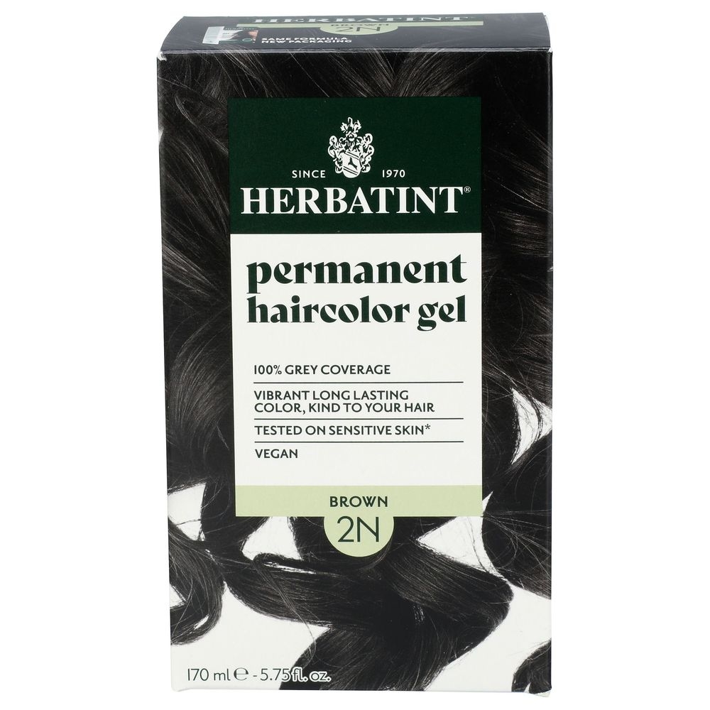 Herbatint 2N Brown Permanent Haircolor Gel, 5.75 Ounce -- 3 per case