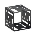 Cal-Mil Black Squared Metal Cube Riser, 7 x 7 x 7 inch