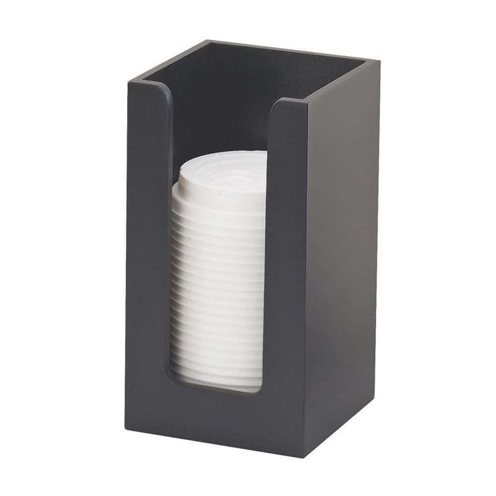 Cal-Mil Midnight Bamboo Single Countertop Cup and Lid Organizer, 4.5 inch Width x 4.5 inch Depth x 8 inch Height -- 4 per case