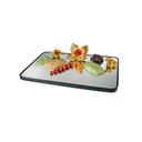 Cal-Mil Rectangular Mirror Tray with Raised Black Rim, 24 x 32 x 1 inch