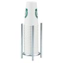 Cal-Mil Mid-Century Chrome Single Countertop Cup and Lid Organizer, 5 inch Dia x 8.5 inch