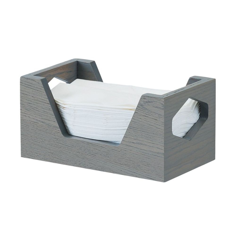 Cal-Mil Oak Ashwood Gray Napkin Holder, 9 x 5 x 4.5 inch