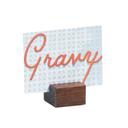 Cal-Mil Mid Century Center Cut Card Holder, 1.75 inch Width x 1.75 inch Depth x 1.125 inch Height -- 6 per case