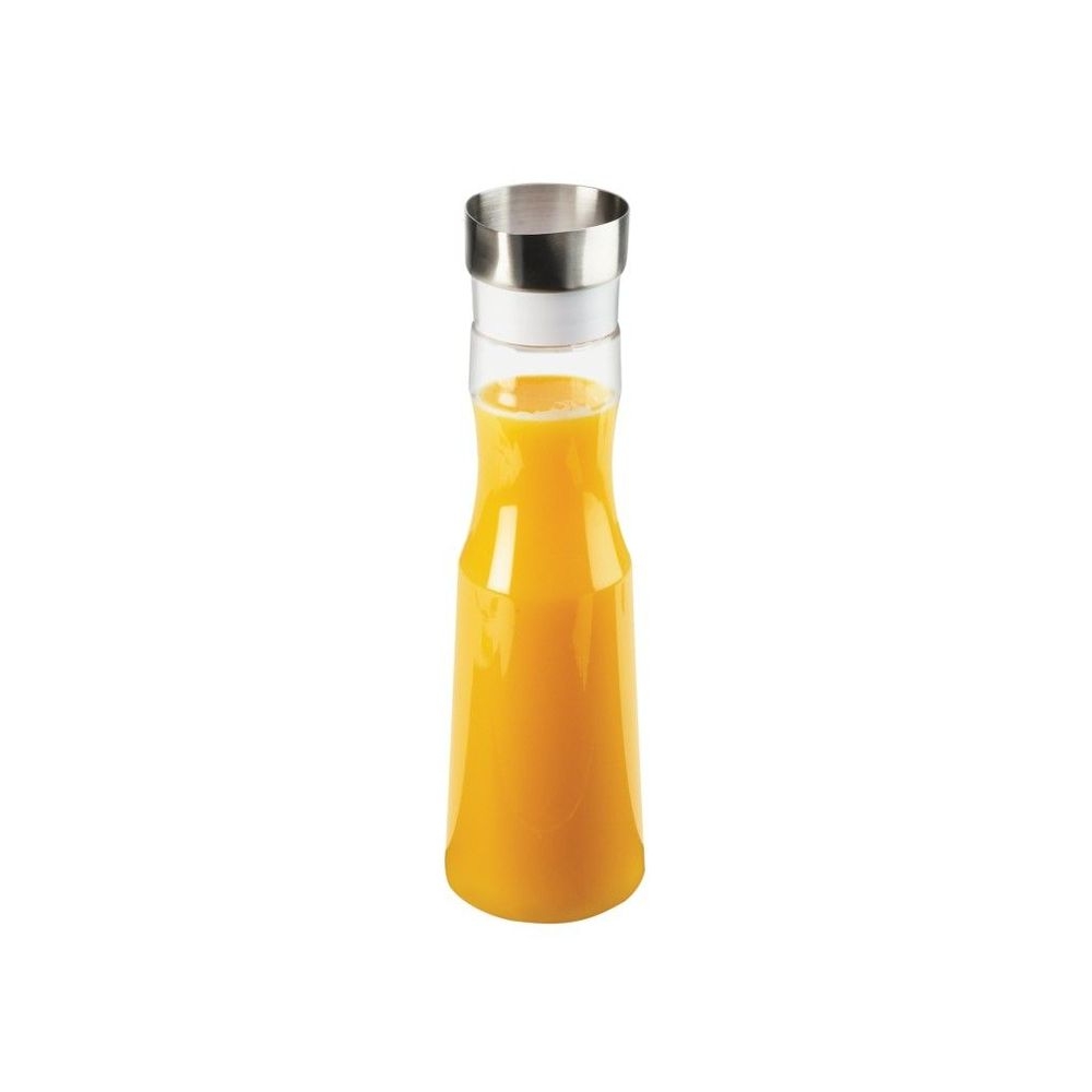 Cal-Mil Clear Polycarbonate 1.5 Liter Carafe with Hinged Closing Lid, 4 inch Dia. x 13 inch Height