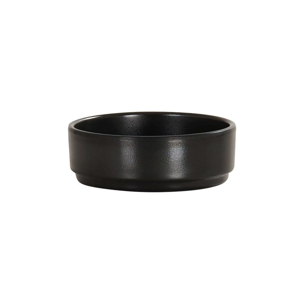 Cal-Mil Hudson Black 2 Ounce Melamine Ramekin, 3 inch Dia. X 1 inch Height -- 12 per case