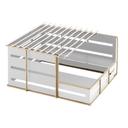 Cal-Mil Empire White Butane Stove Frame, 14.25 inch Width x 13 inch Depth x 7.25 inch Height