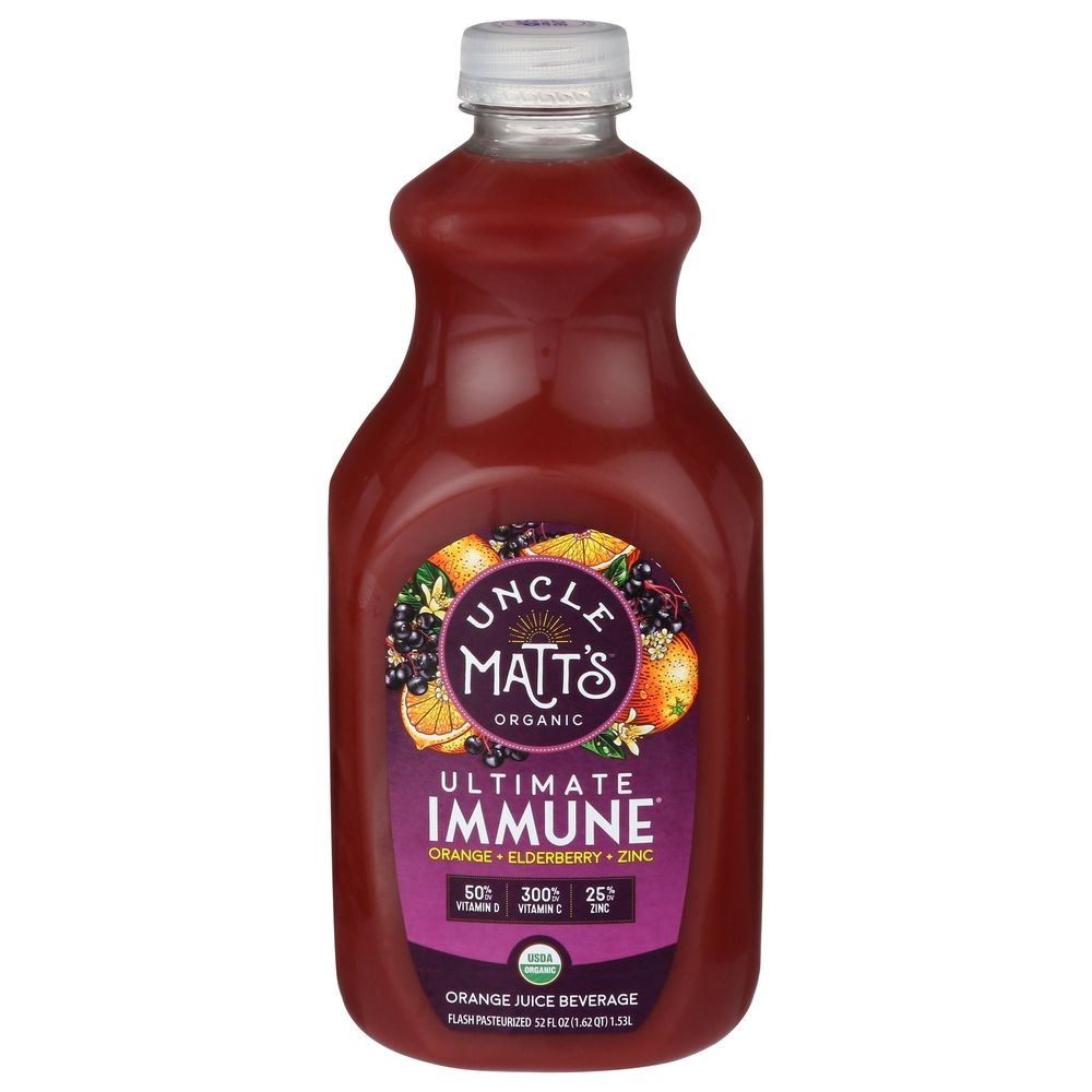 Unclematts Organic Ultimate Immune Juice, 52 Ounce -- 6 per case