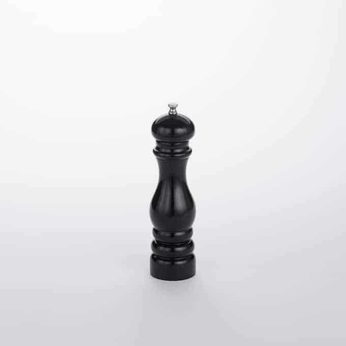 American Metalcraft Wood Black Pepper Mill, 8 inch Height