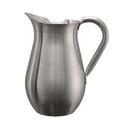 Service Ideas Brushed Finish Stainless Steel Bell Pitcher without Ice Guard, 2 Liter Capacity