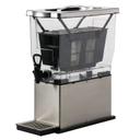 Service Ideas Cold Brew N Serv Brushed Stainless and Black Complete Cold Brew System, 3 Gallon Capacity