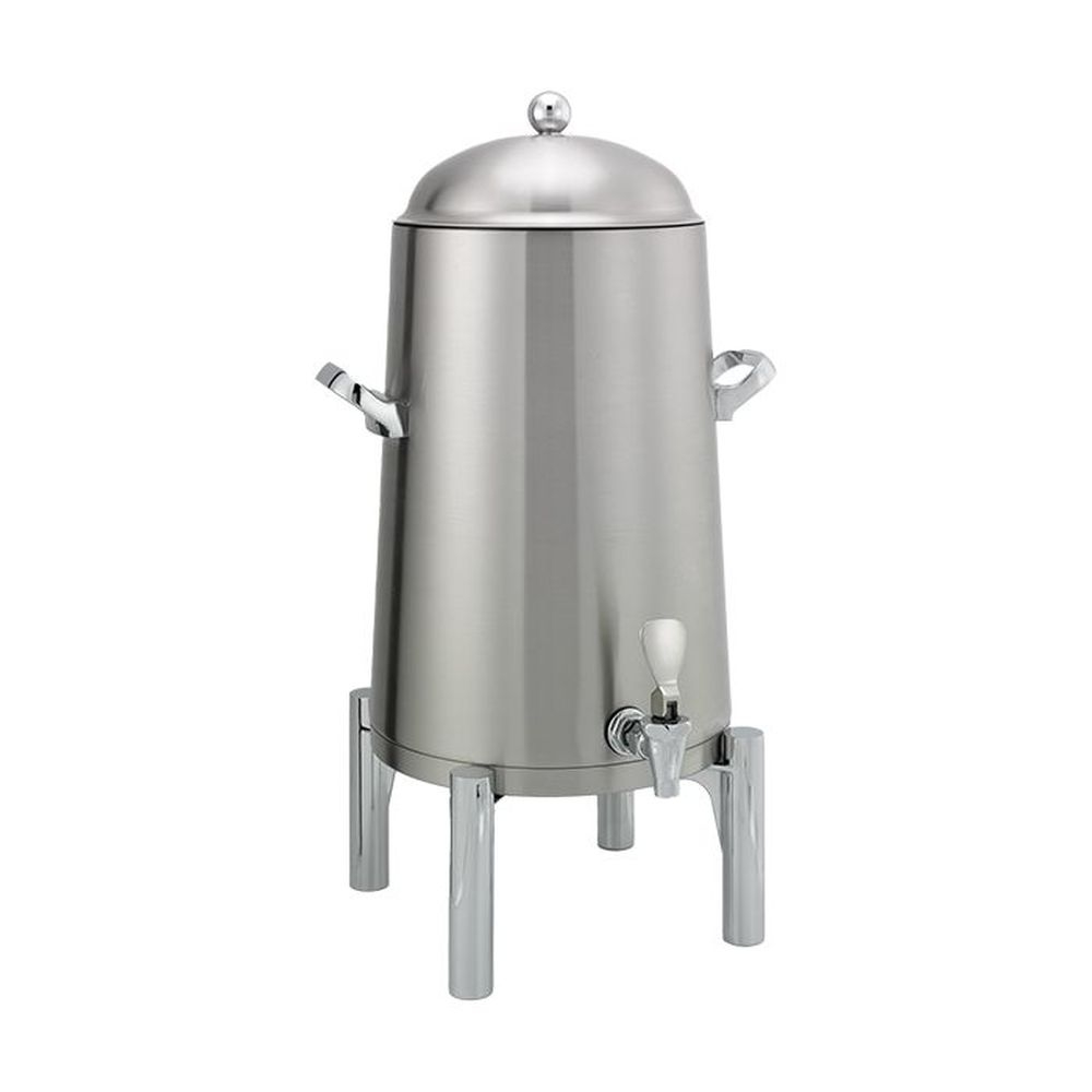 Service Ideas Flame Free Thermo Urn Brushed Stainless Round Vacuum Insulated Urn, 5 Gallon Capacity