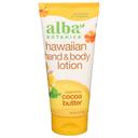 Alba Botanica Cocoa Butter Hand and Body Lotion, 7 Ounce