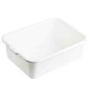 Tablecraft High Density Polyethylene White Palletized Tote Box, 7 inch -- 240 per case