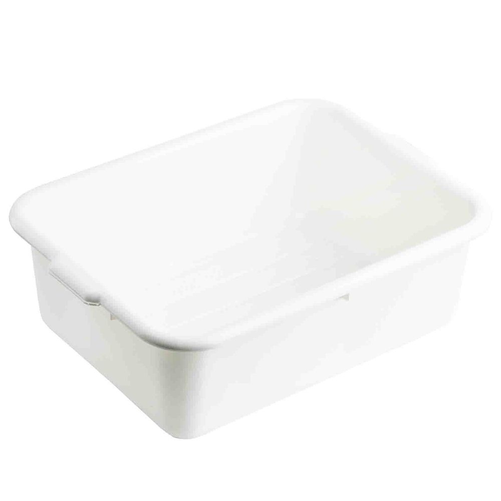 Tablecraft High Density Polyethylene White Palletized Tote Box, 7 inch -- 240 per case