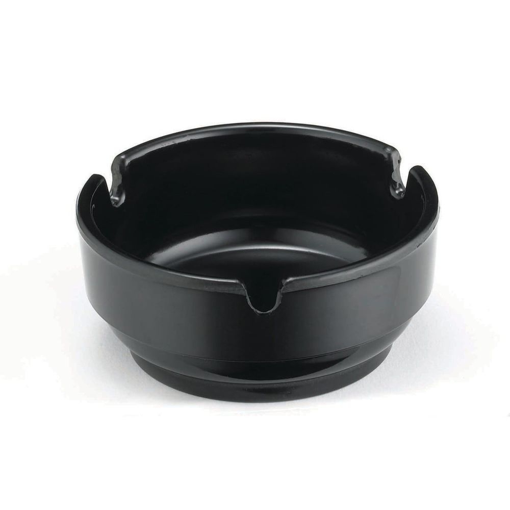Tablecraft Bakelite Black Economy Ash Tray, 3.125 x 3.125 x 1.375 inch -- 144 per case